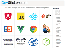 Tablet Screenshot of devstickers.com